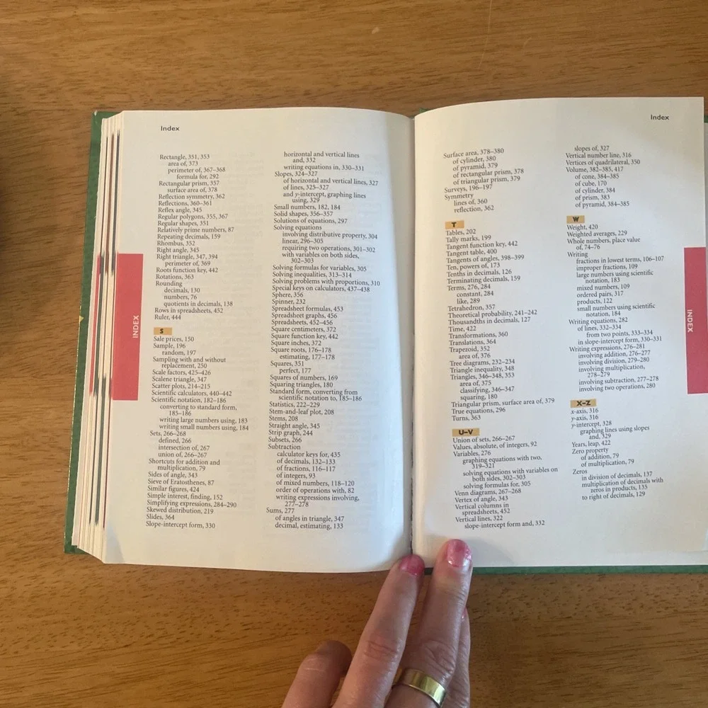 Quick Review Math Handbook: Hot Words, Hot Topics Book 3 Homeschool Middle High